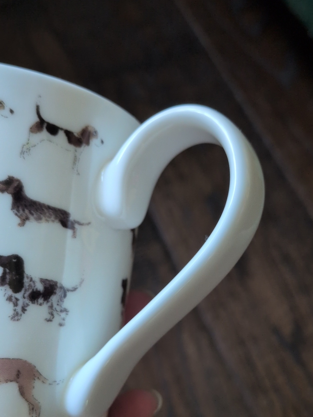 SOPHIE ALLPORT I 'Woof!' Brown Dogs Pattern Fine Bone China Ceramic Mug - Picture 9 of 13